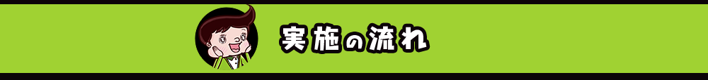 実施の流れ