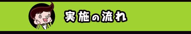 実施の流れ